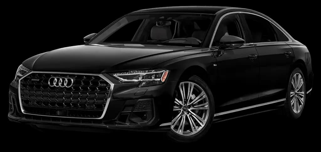 Audi A8 L luxury sedan with private chauffeur in New York City