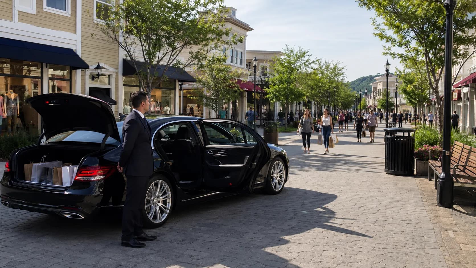 Chauffeur Waits On-Site